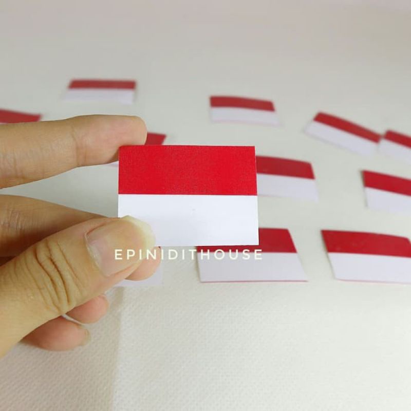 Detail Stiker Merah Putih Nomer 8