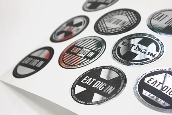 Detail Stiker Metalic Nomer 32