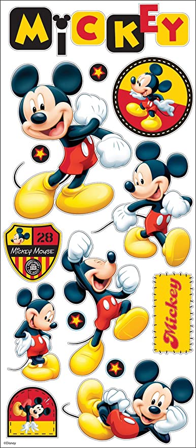 Detail Stiker Mickey Mouse Nomer 4