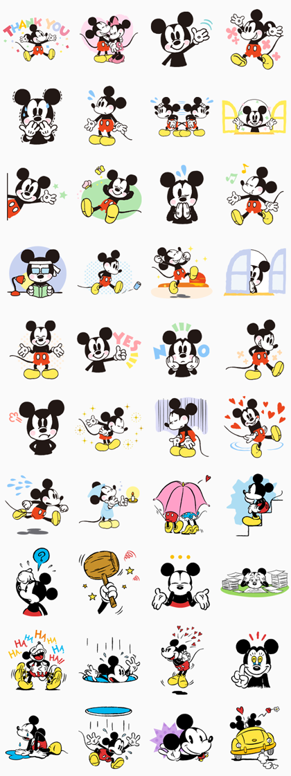 Detail Stiker Mickey Mouse Nomer 46