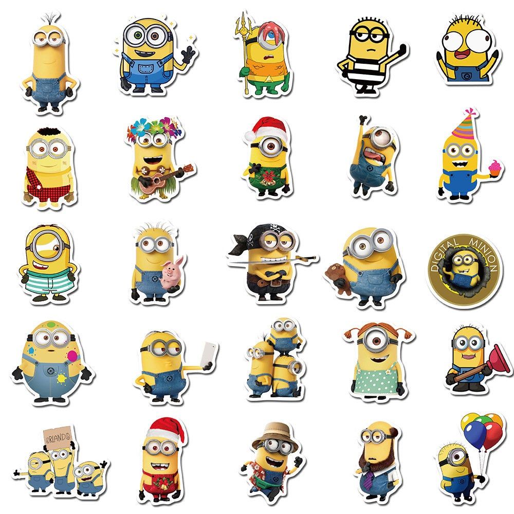 Detail Stiker Minions Nomer 15