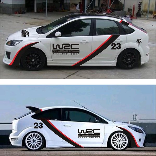 Detail Stiker Mobil Balap Keren Nomer 8