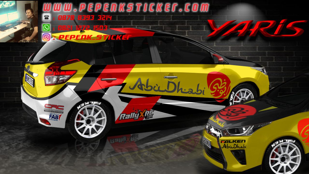 Detail Stiker Mobil Balap Rally Nomer 29