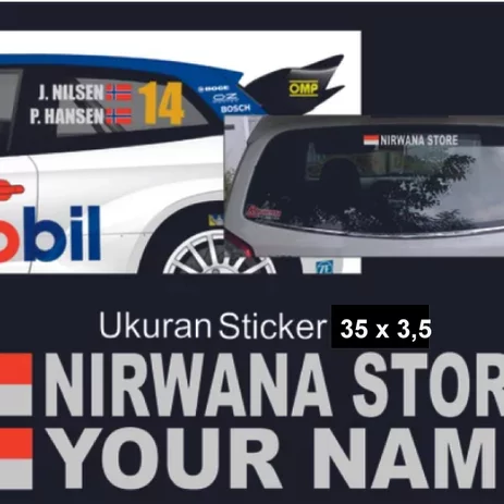 Detail Stiker Mobil Balap Rally Nomer 31
