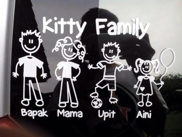 Detail Stiker Mobil Keluarga Nomer 18