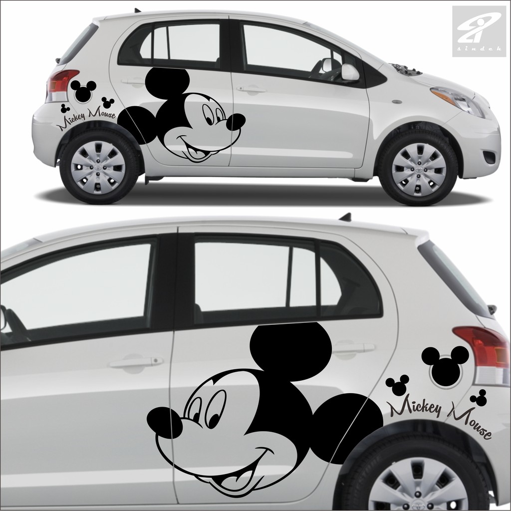 Stiker Mobil Mickey Mouse - KibrisPDR