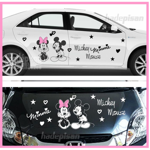 Detail Stiker Mobil Mickey Mouse Nomer 11