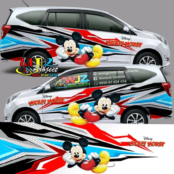 Detail Stiker Mobil Mickey Mouse Nomer 15