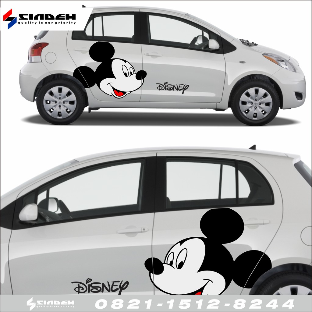 Detail Stiker Mobil Mickey Mouse Nomer 18