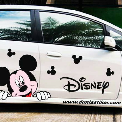 Detail Stiker Mobil Mickey Mouse Nomer 24