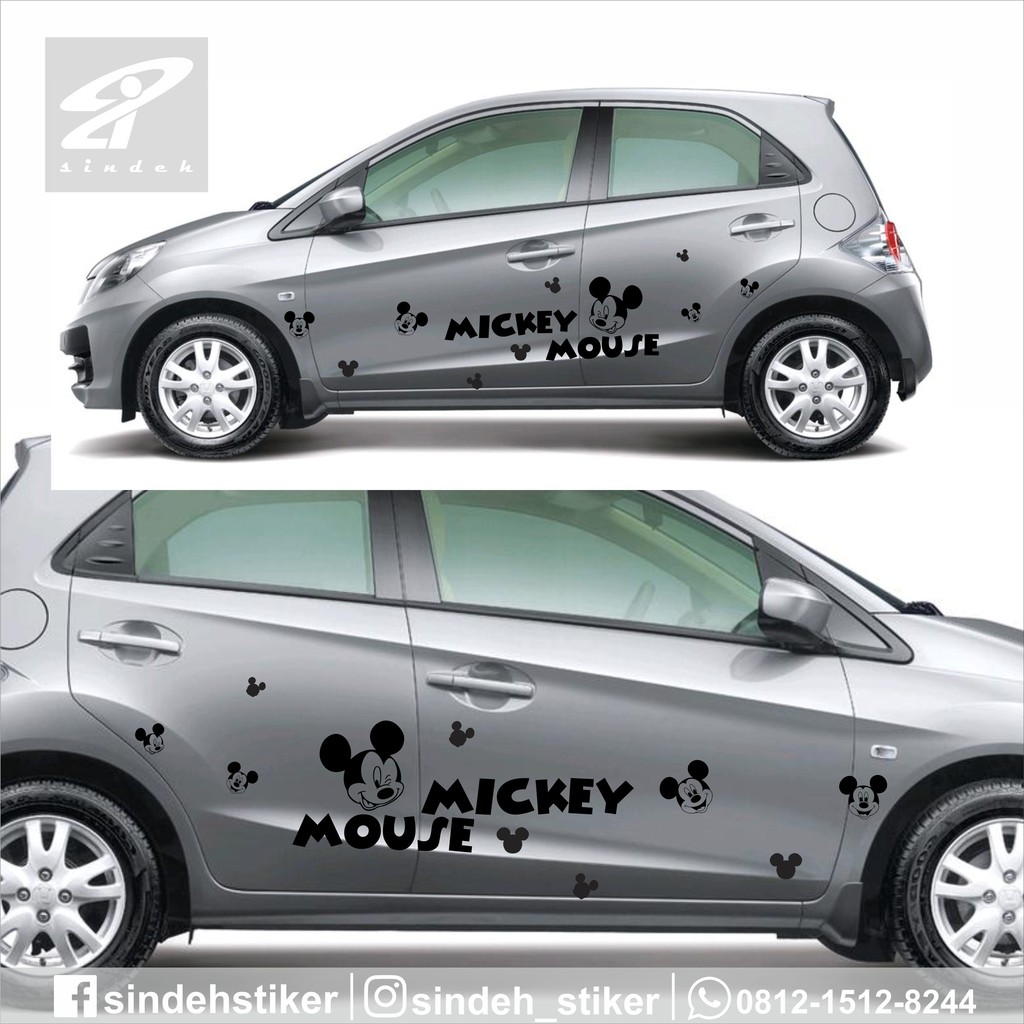 Detail Stiker Mobil Mickey Mouse Nomer 28