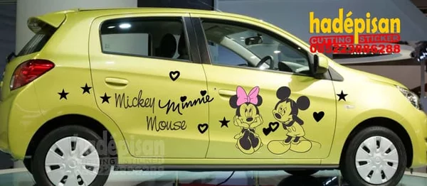 Detail Stiker Mobil Mickey Mouse Nomer 33