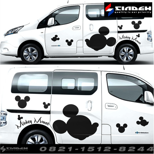 Detail Stiker Mobil Mickey Mouse Nomer 38