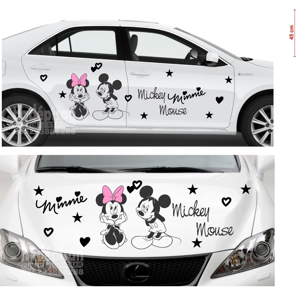 Detail Stiker Mobil Mickey Mouse Nomer 5