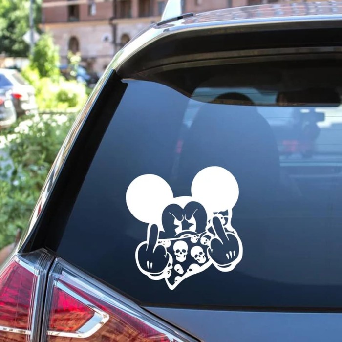 Detail Stiker Mobil Mickey Mouse Nomer 52