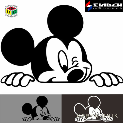 Detail Stiker Mobil Mickey Mouse Nomer 58