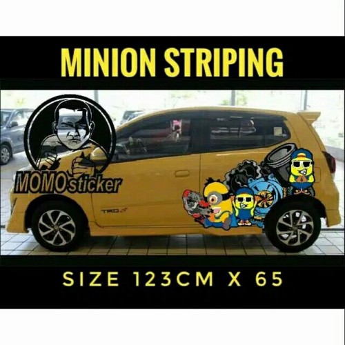 Detail Stiker Mobil Minion Nomer 11