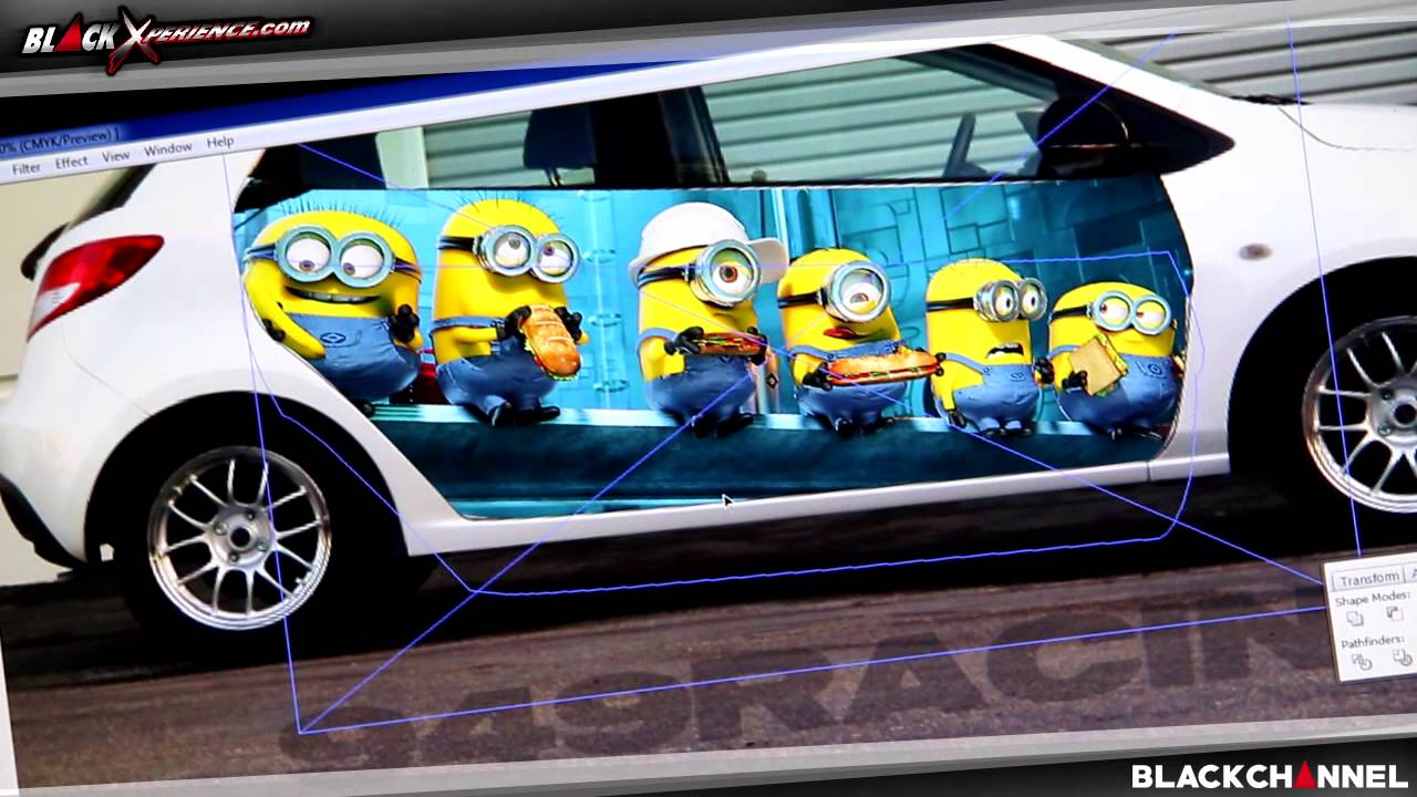 Detail Stiker Mobil Minion Nomer 18