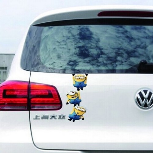 Detail Stiker Mobil Minion Nomer 40