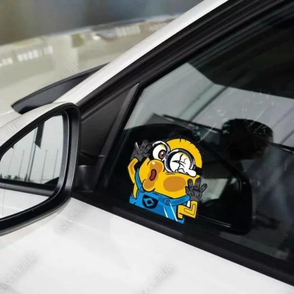 Detail Stiker Mobil Minion Nomer 48