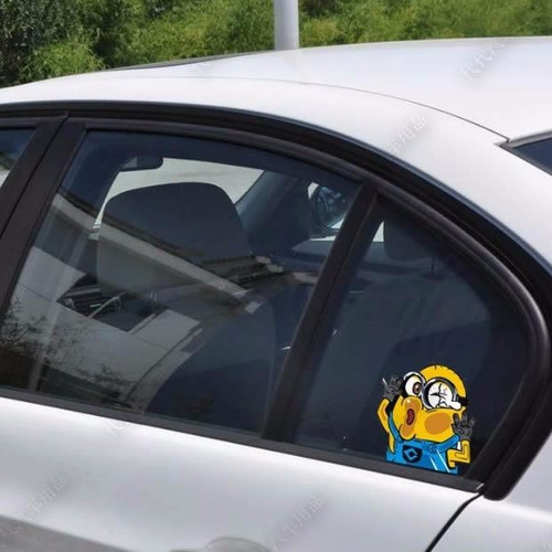 Detail Stiker Mobil Minion Nomer 54