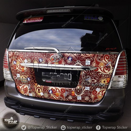 Detail Stiker Mobil Motif Batik Nomer 14