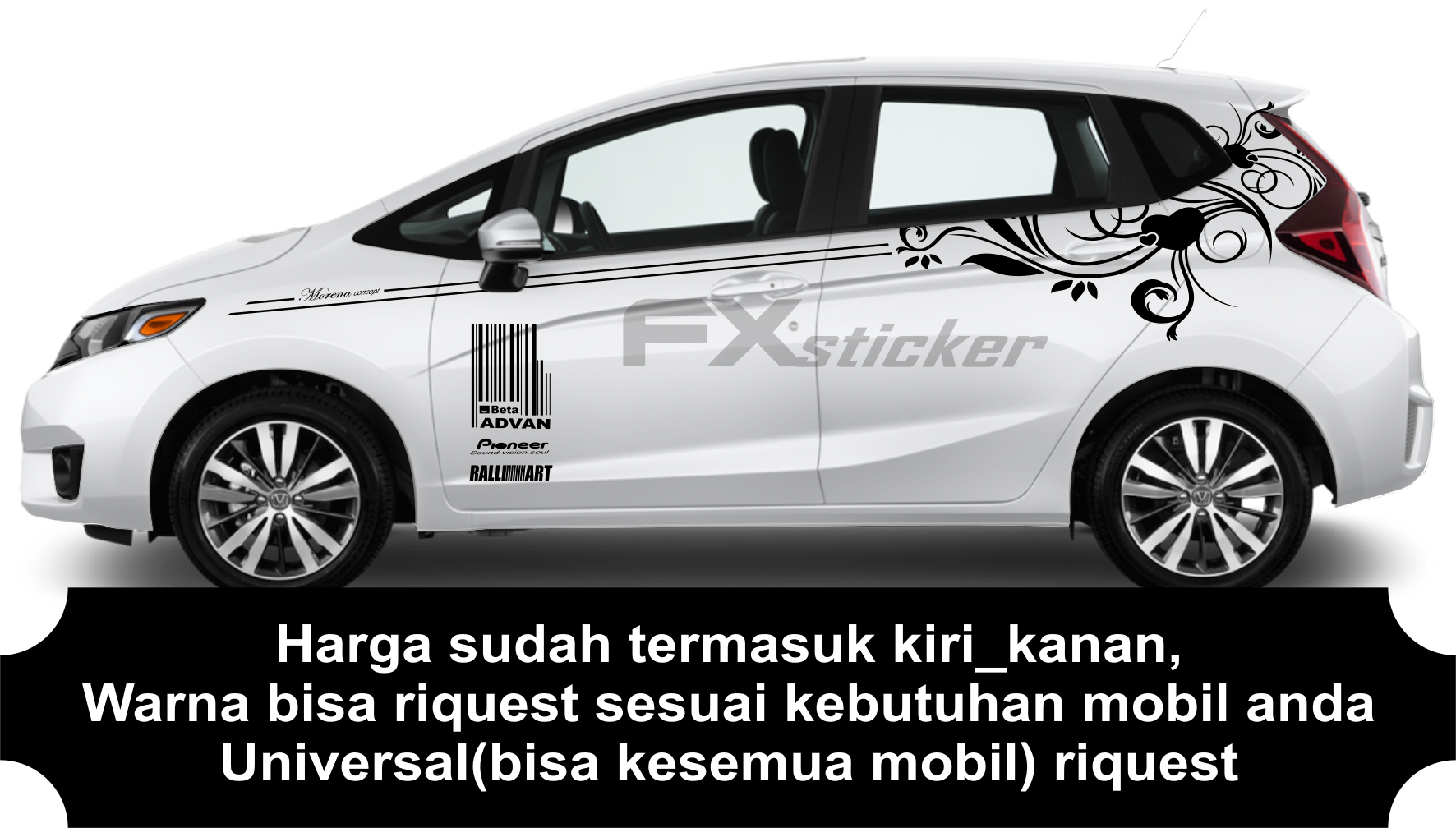 Detail Stiker Mobil Motif Batik Nomer 22