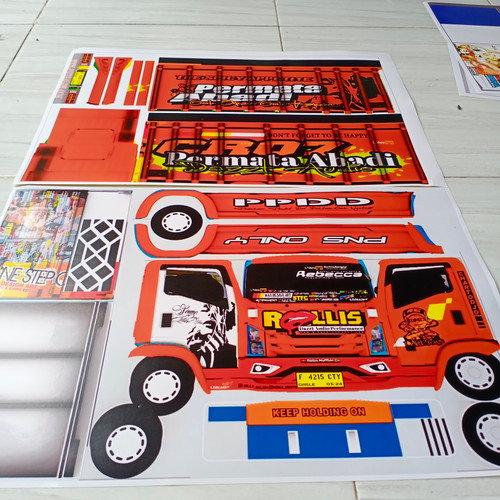 Detail Stiker Mobil Oleng Nomer 36