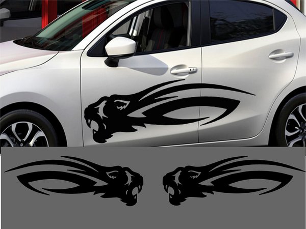 Detail Stiker Mobil Panther Nomer 26