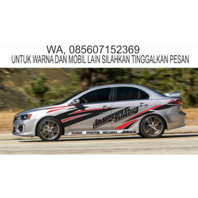 Detail Stiker Mobil Sport Nomer 5