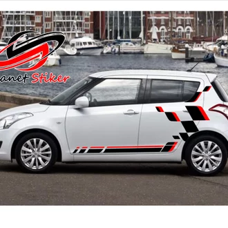 Detail Stiker Mobil Swift Nomer 22