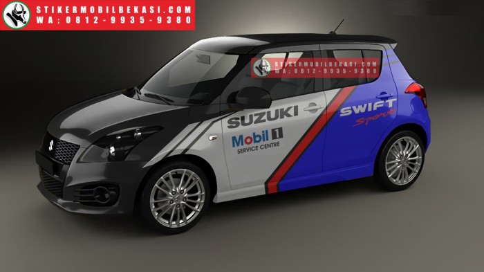 Detail Stiker Mobil Swift Nomer 26