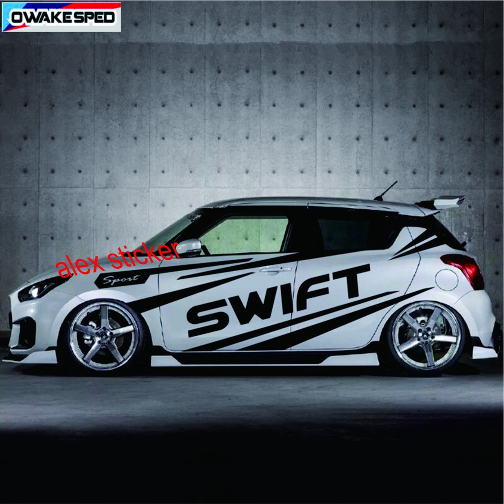 Detail Stiker Mobil Swift Nomer 29