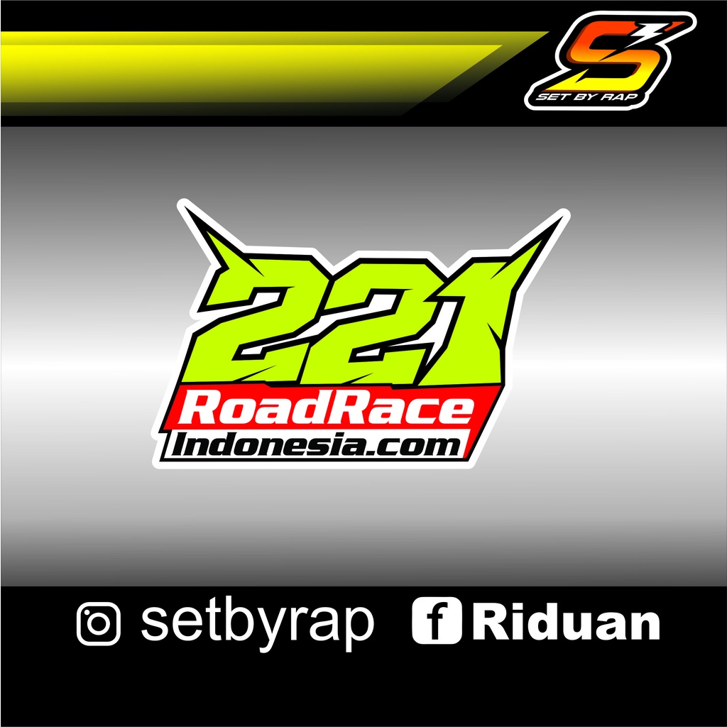 Detail Stiker Motor Balap Road Race Nomer 26