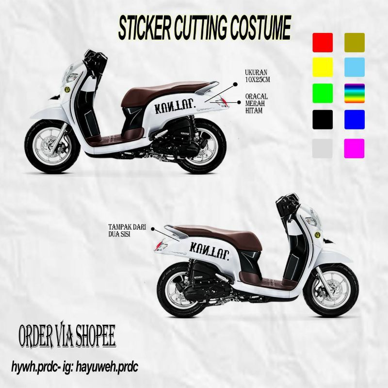 Stiker Motor Kekinian - KibrisPDR