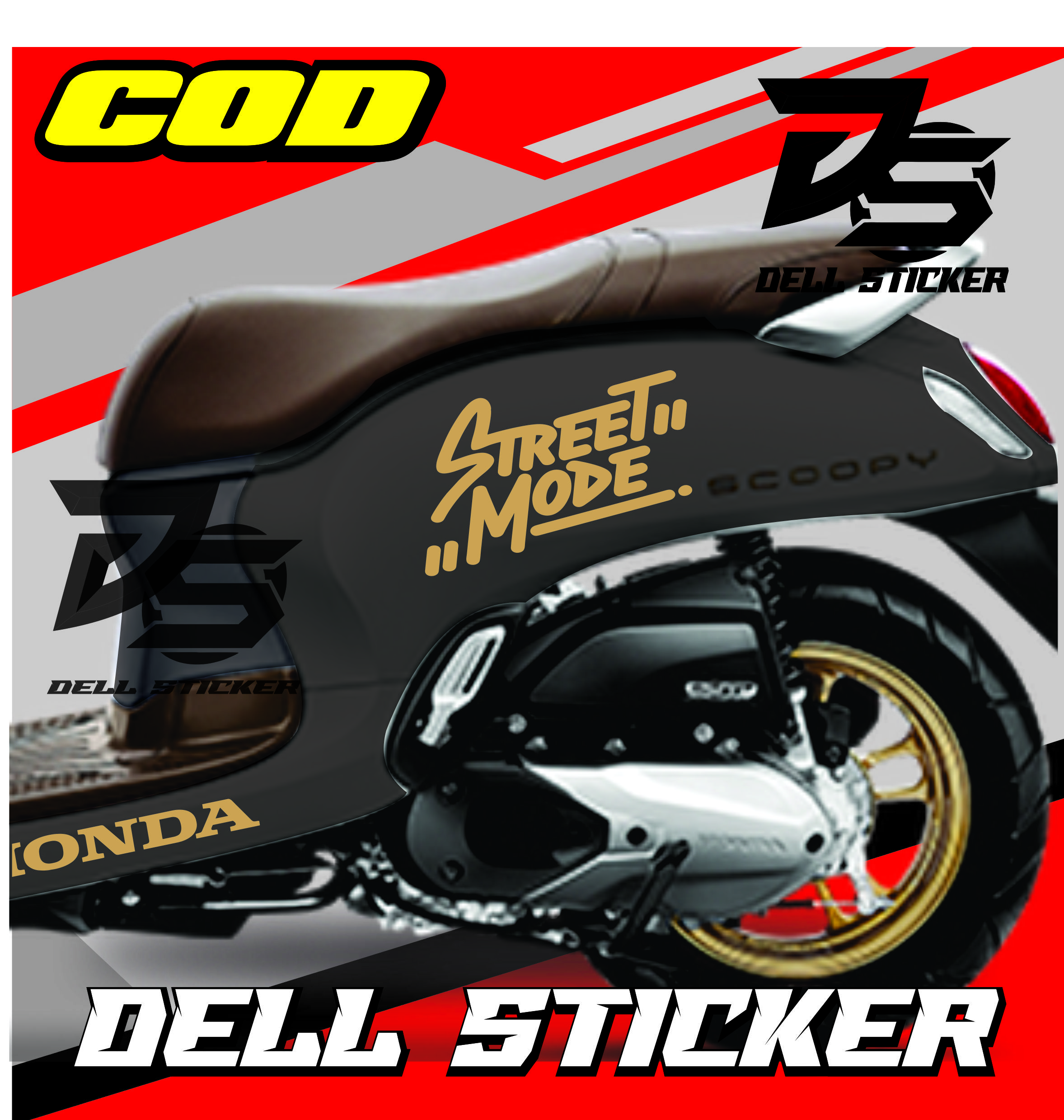 Detail Stiker Motor Kekinian Nomer 11