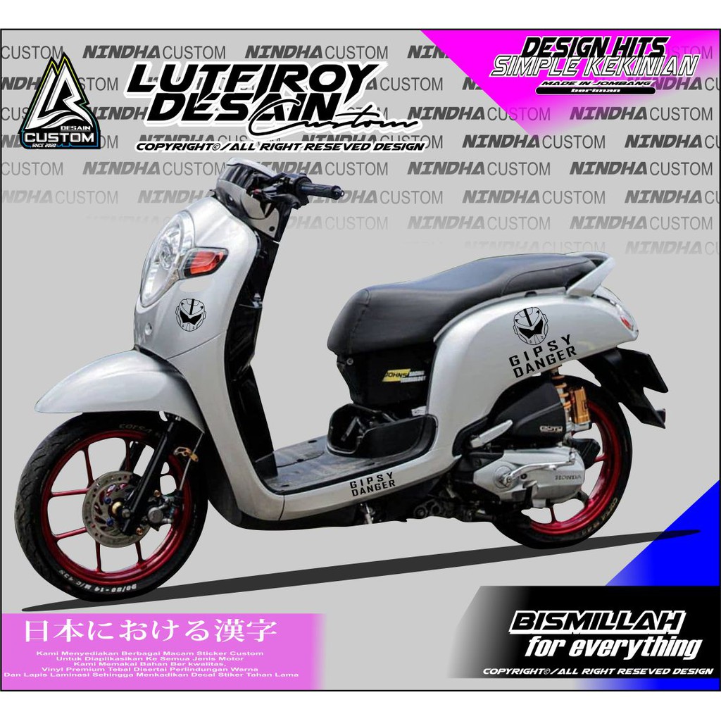 Detail Stiker Motor Kekinian Nomer 20