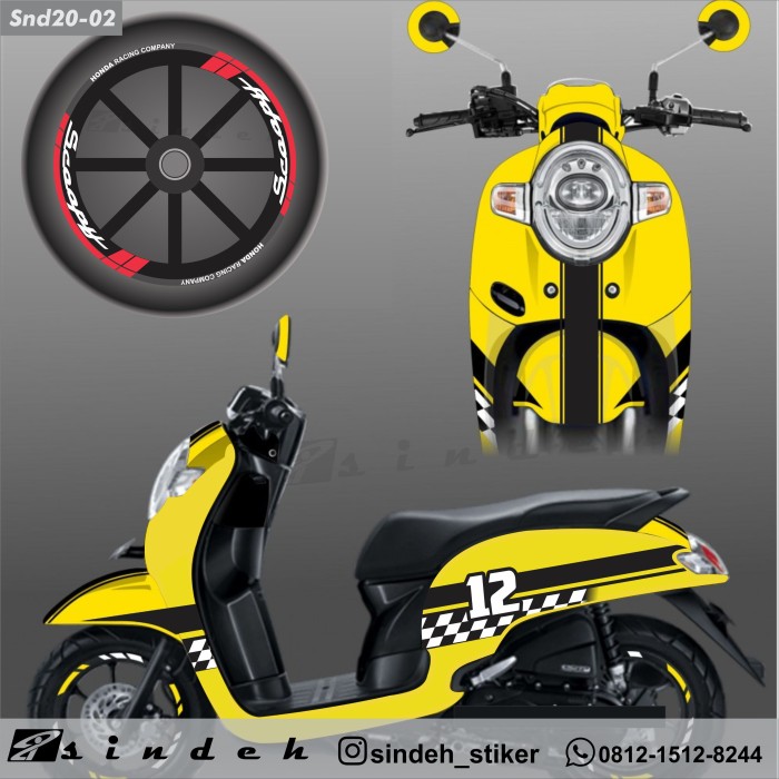 Detail Stiker Motor Kekinian Nomer 32