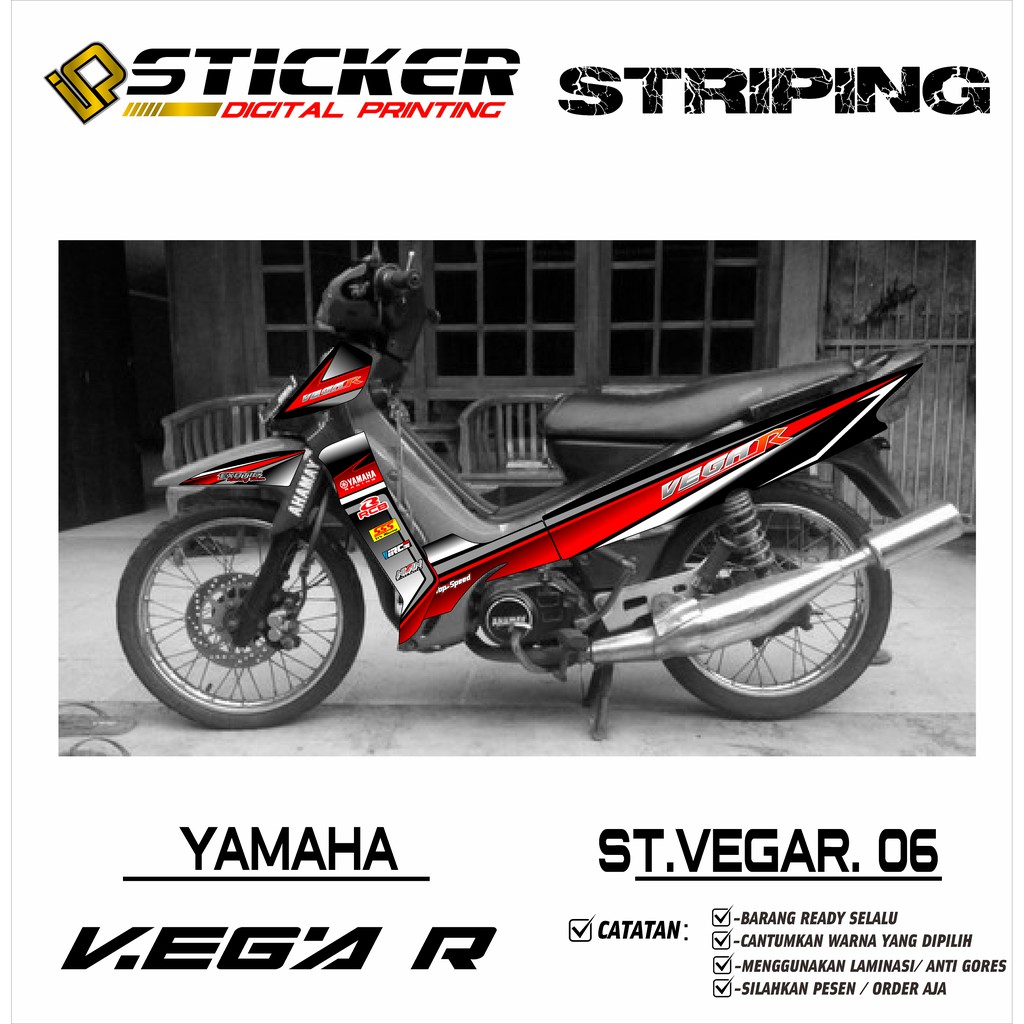 Detail Stiker Motor Vega Nomer 34