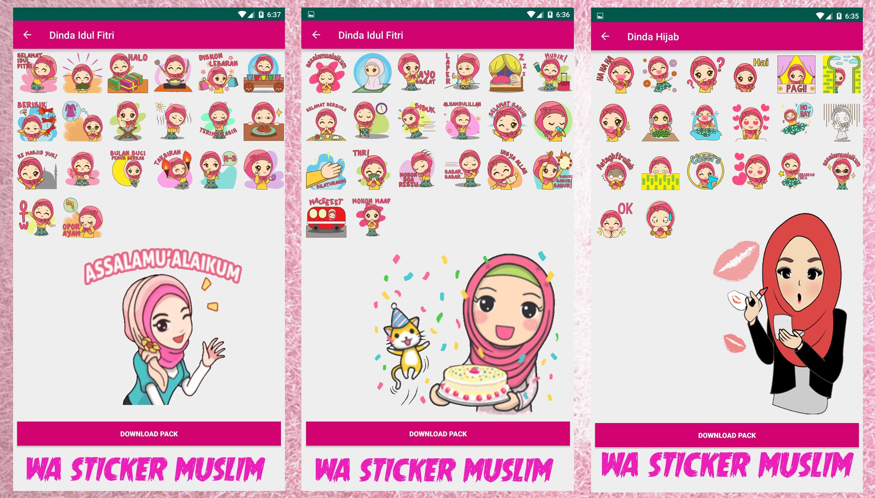 Detail Stiker Muslimah Lucu Nomer 13