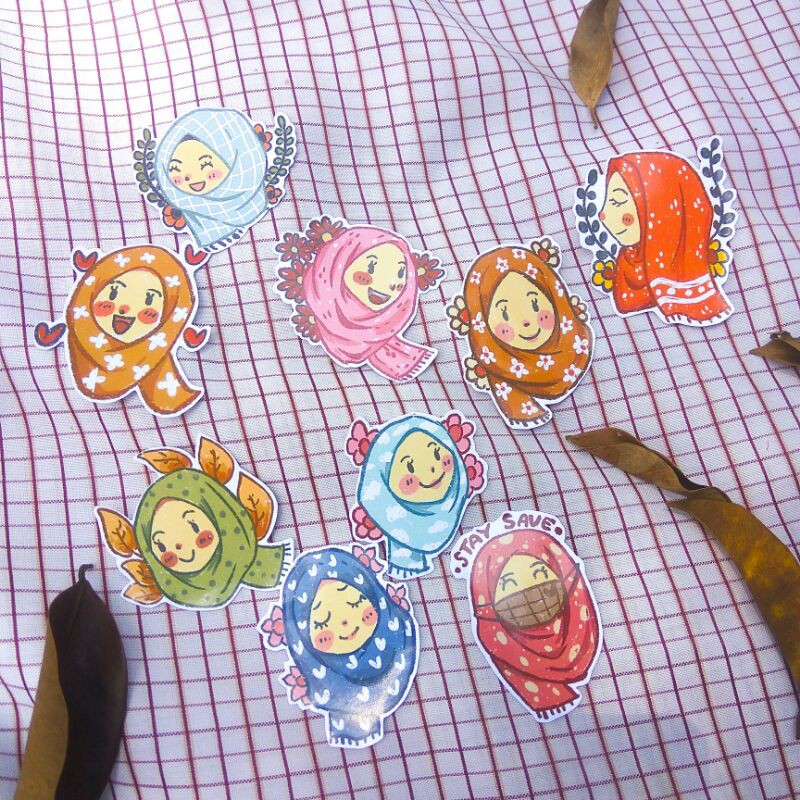 Detail Stiker Muslimah Lucu Nomer 57