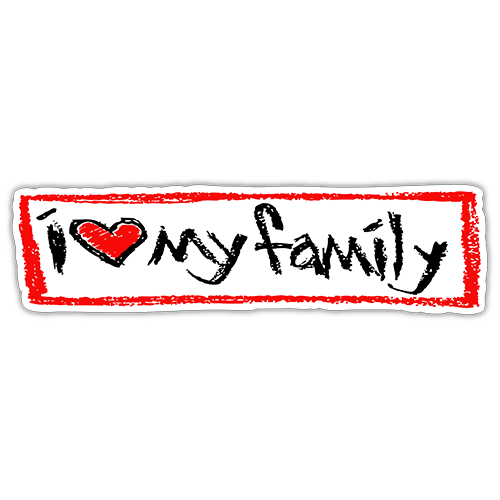 Detail Stiker My Family Nomer 21