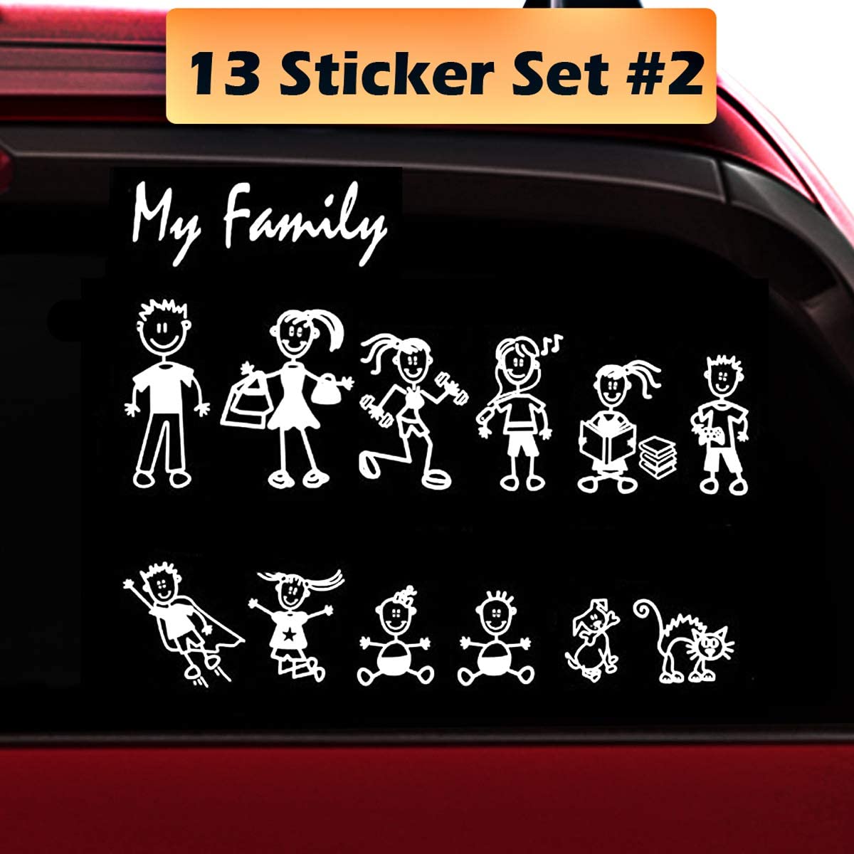 Detail Stiker My Family Nomer 22