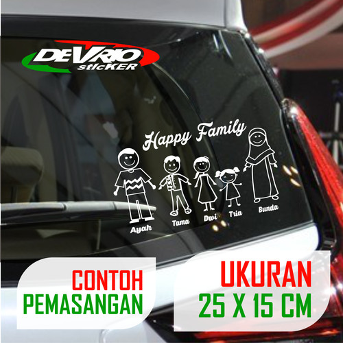 Detail Stiker My Family Nomer 41