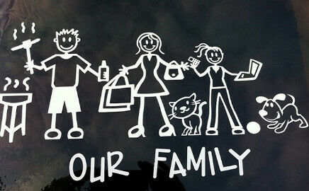 Detail Stiker My Family Nomer 50