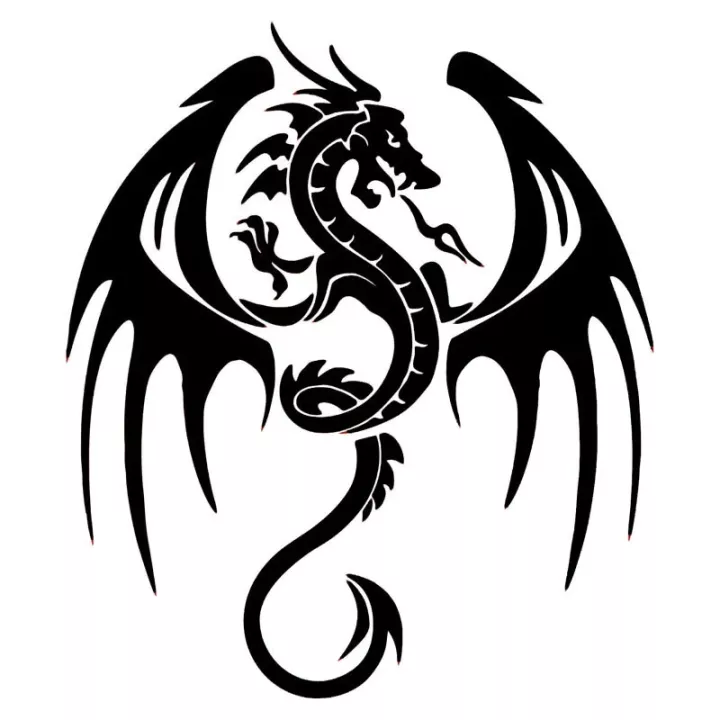 Detail Stiker Naga Api Nomer 16