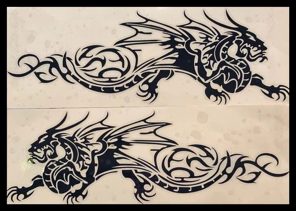 Detail Stiker Naga Api Nomer 17