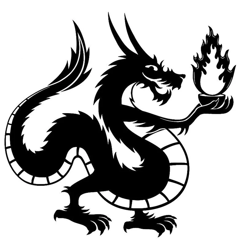 Detail Stiker Naga Api Nomer 18