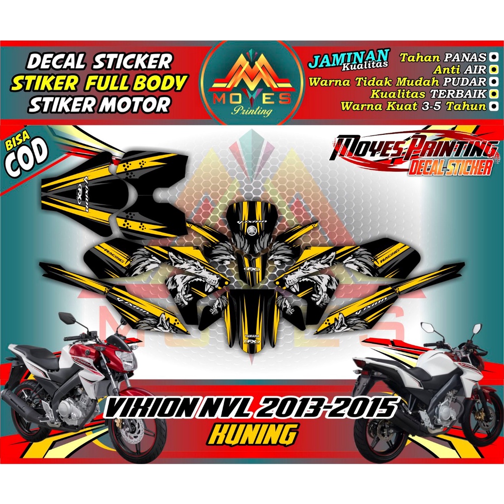 Detail Stiker New Vixion Nomer 39