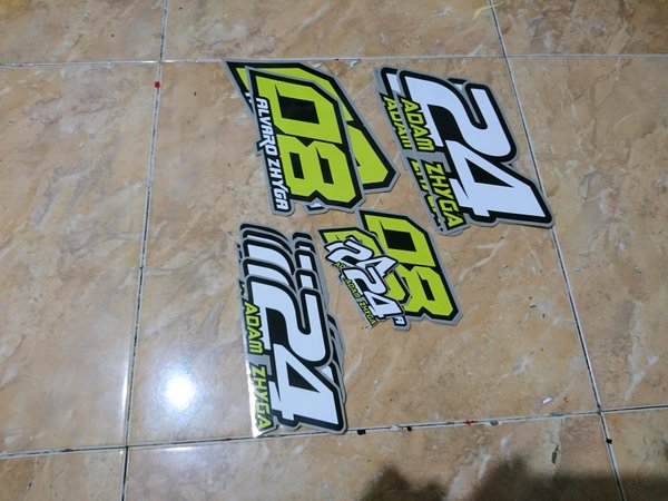 Detail Stiker No Start Nomer 7